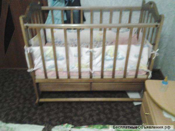 Детская кроватка размеры стандарт"