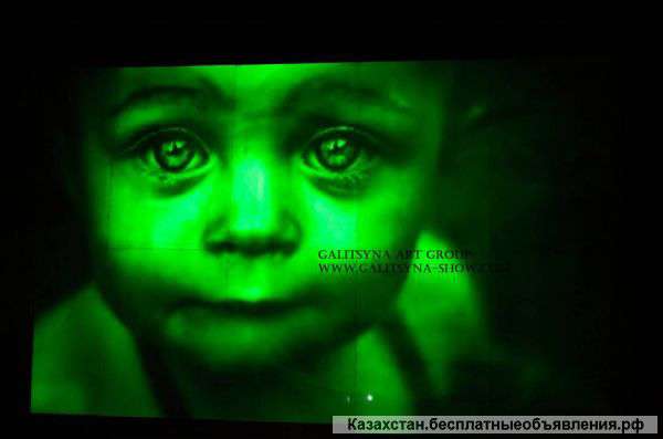 Рисунки светом в Алматы