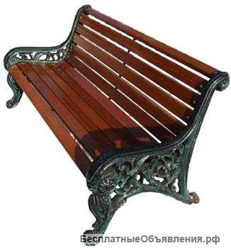 Чугунная скамейка «Парковая»