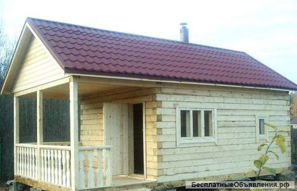 Сруб бань из бруса