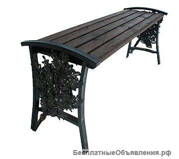 Стальная скамейка "Узорная"