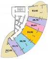 Квартиру в новостройке 2-к квартира 58 м² на 4 этаже 20-этажного монолитного дома