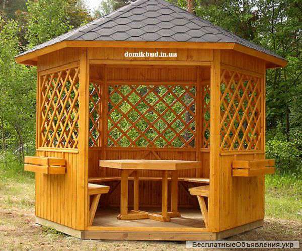Беседки деревянные (с доставкой по всей Украине)