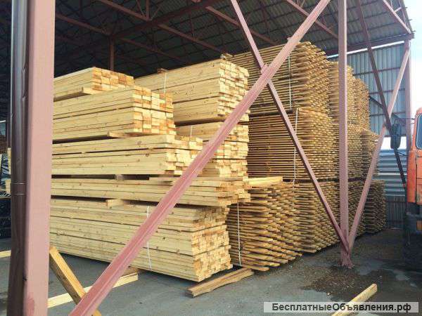 Доска обрезная сухая сосна от производителя