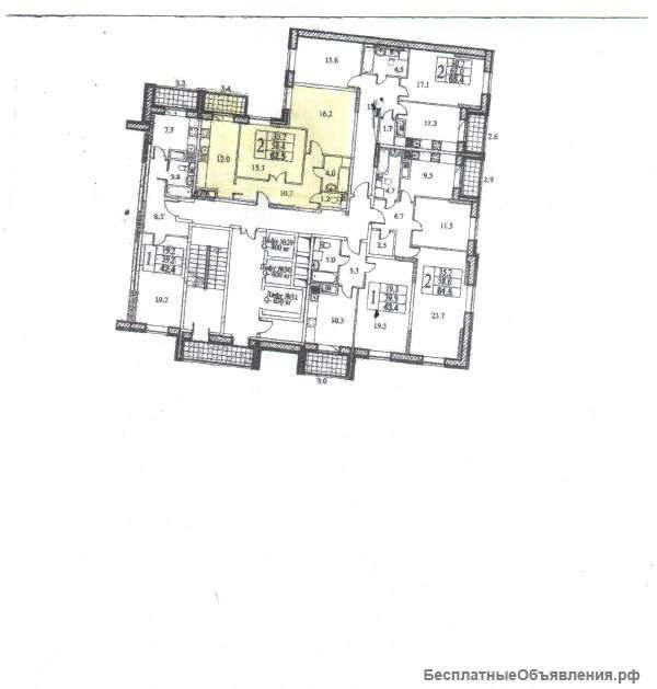 2- комнатная квартира
