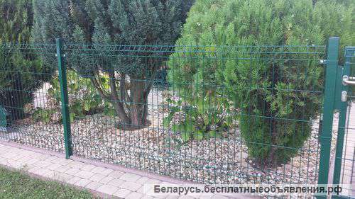 3д забор. 3д сетка для забора.