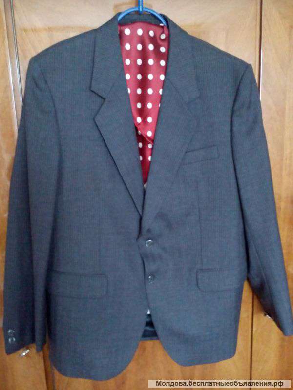 Мужской шерстяной костюм-двойку