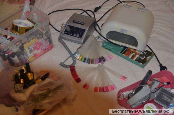 Гель лаки и все оборудование для ногтей