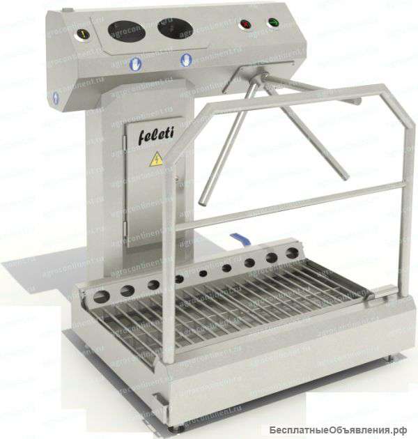 Санпропускник для обуви с турникетом