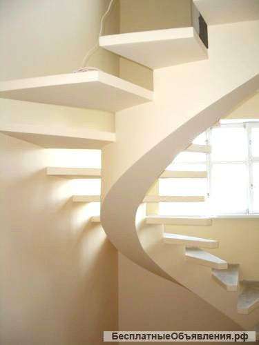 Монолитные бетонные лестницы