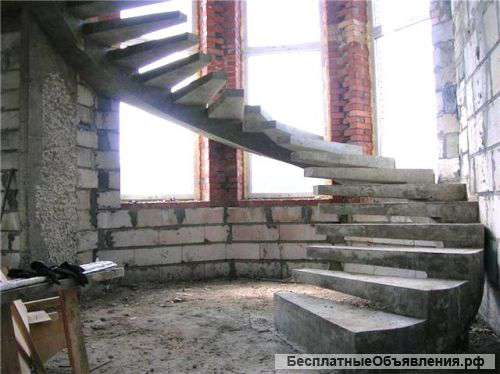 Монолитные бетонные лестницы