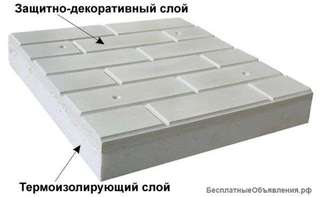 Фасадный утеплитель Азстром+декоративная отделка 2в1