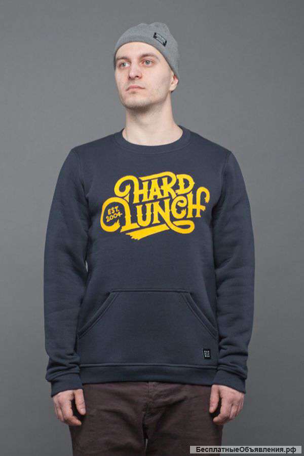 Свитшот HARD LUNCH HL Script navy