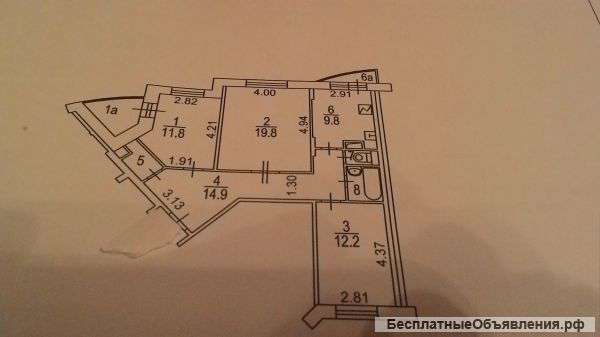 3-х комнатную квартиру
