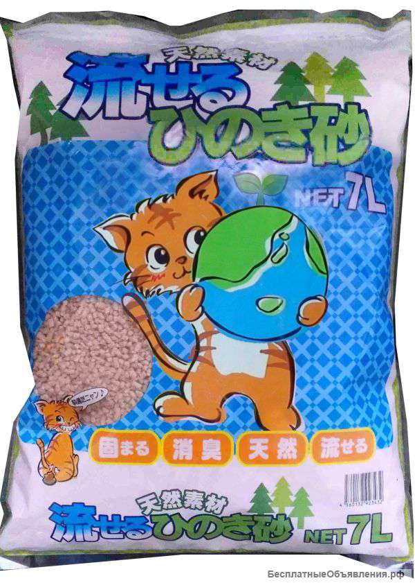 Японские наполнители для кошачьих туалетов