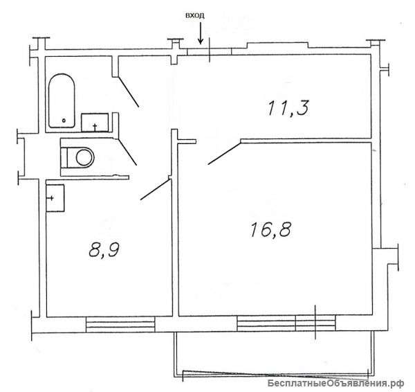 1 комн. Кравченко 2