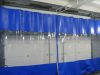 Завеса для автосервиса с прозрачной вставкой 4х8м