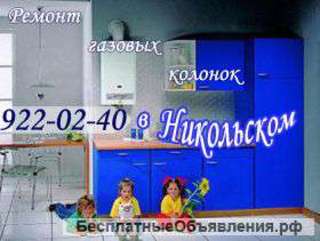 Ремонт газовой колонки в Никольском