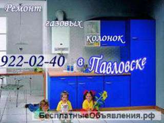 Ремонт газовой колонки в Павловске