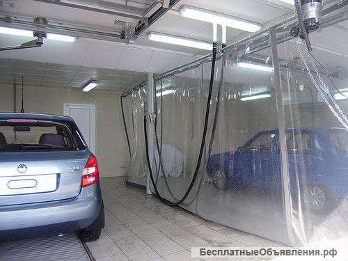 Штора ПВХ прозрачная для автомойки 4х5м