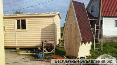 Дачный туалет в вагонке