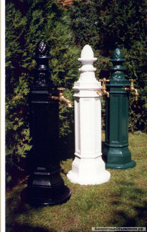 Садовая декоративная колонка водопроводная