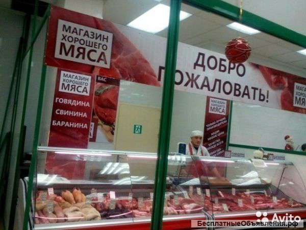 Мясной магазин внутри рынка