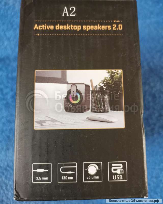 Компьютерные колонки A2 PC Sound Box HIFI чёрные оригинальные НОВЫЕ
