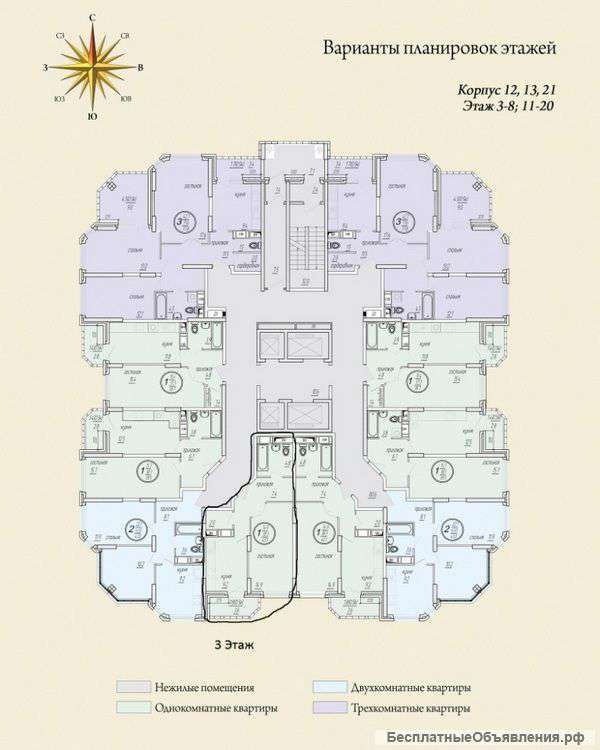 1-комн квартиру в ЖК Раменском