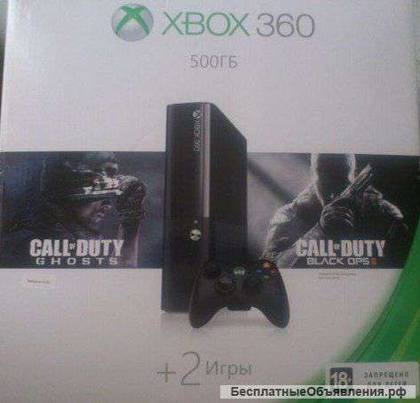 Xbox 360 500гб+ fifa16, CoD Ghosts, CoD Black Ops