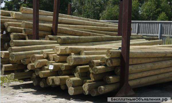 Опоры ЛЭП деревянные от производителя