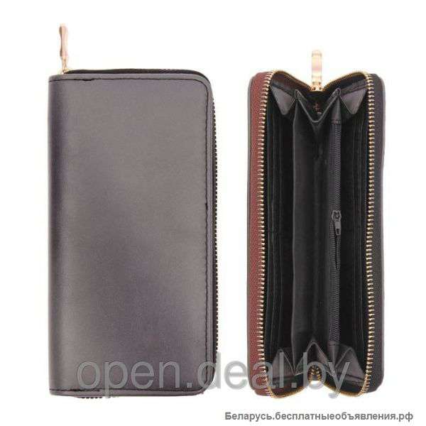 Кошелек женский - Перелив - цвет чёрный