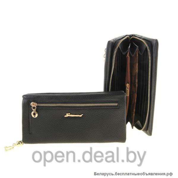 Кошелек женский - Синди - цвет чёрный