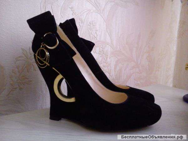 Туфли стильные замшевые