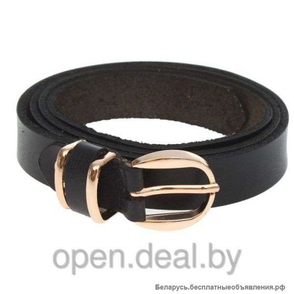 Ремень женский - Лин - цвет чёрный