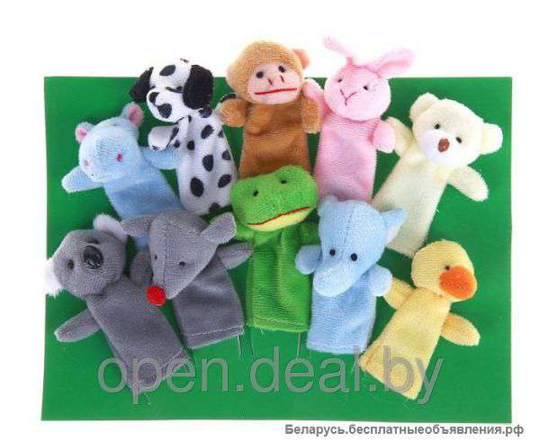 Мягкие игрушки на пальцы Зоопарк