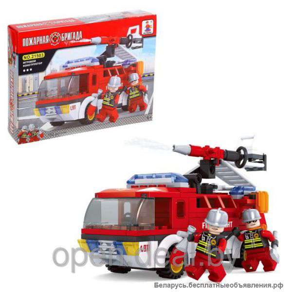 Конструктор Пожарная бригада Огнеборцы 192 детали