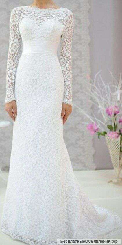 Шикарное свадебное платье