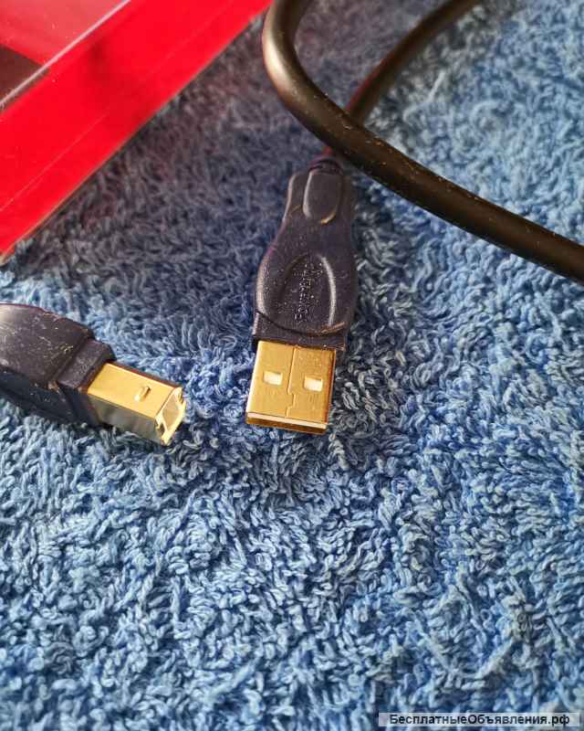 Кабель DAC A-B PowerSync AM to BM USB 2.0 Gold-plated High-Speed Cable Audio Hi-End GUSTARD НОВЫЙ