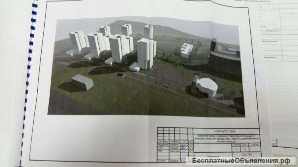 Участок под строительство торгового центра офисов итп