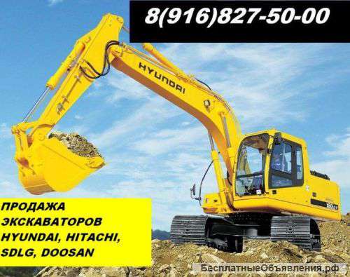 Экскаватор гусеничный Doosan, SDLG. Гусеничный экскаватор HITACHI, HYUNDAI