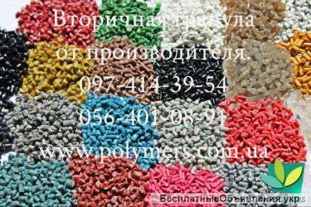 Вторичная гранула ПЭНД-277,276,273, ПП, ПС(УПМ), стретч, ПЭ-100, ПЭ-80. Дробленный АБС