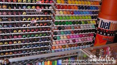 Краска в аэрозольных баллонах