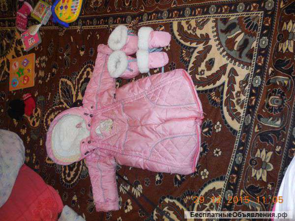 Зимний комбинезон для девочки