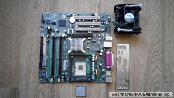 Материнка Intel D865PCK + проц Pentium 4 + кулер