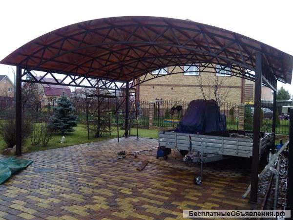 Навесы для автомобилей кованые изделия