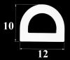 Уплотнитель D 12х10 для окон и дверей