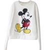 Кофточка белая свитшот с микки