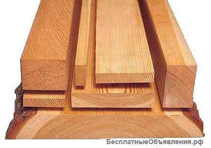 Обрезная доска и брус из Архангельска