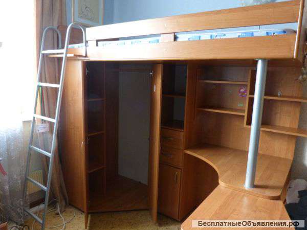 Комплекс с кроватью-чердаком, матрас в подарок